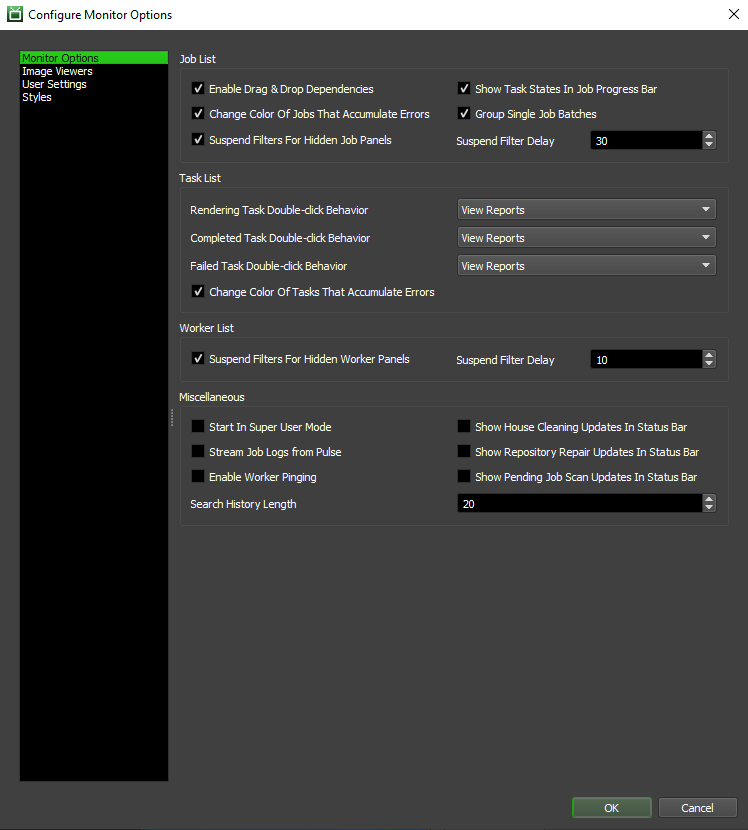 Monitor and User Settings — Deadline 10.2.1.1 documentation